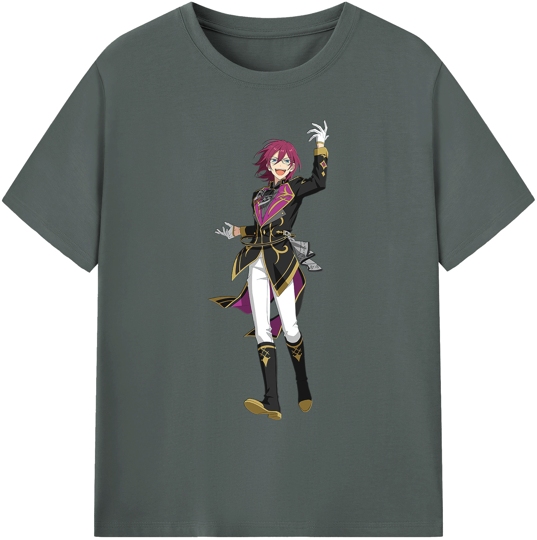 （画像用） あんさんぶるスターズ! Ensemble Stars 綿100％ メンズ半袖Tシャツ｜肌触りやわらか＆通気性